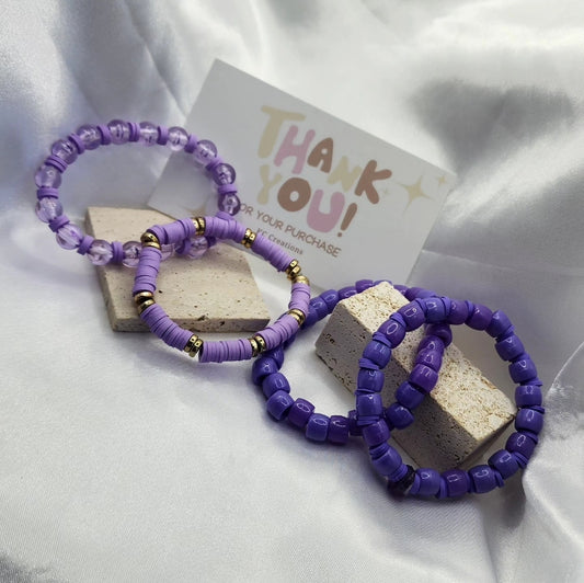 Purple Swirls Bracelets